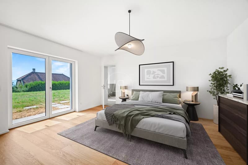 Villa contemporaine clé en main avec vue 180 degrés - Arzier-le-Muids (12)