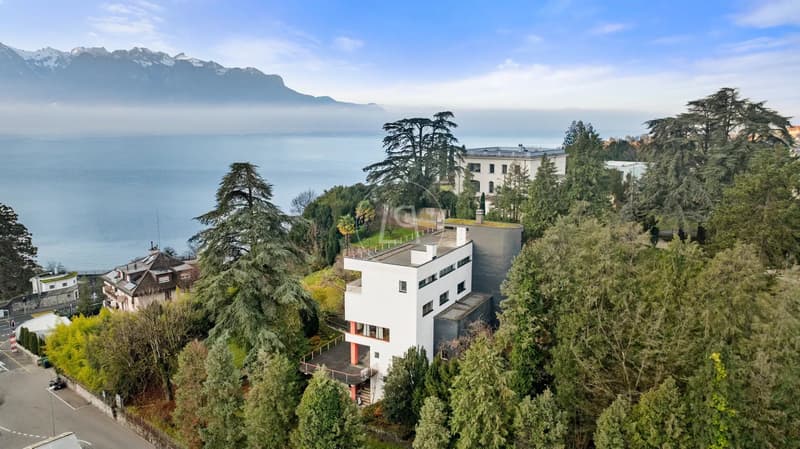 Superbe architektonisch gestaltetes Anwesen mit Seeblick in der Tour de Peilz (1)