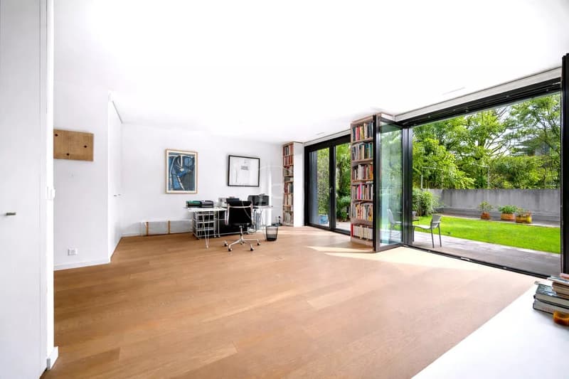 Superbe 328 m2 Doppelhaushälfte mit Gärten und Seeblick im Herzen von Corsier (11)
