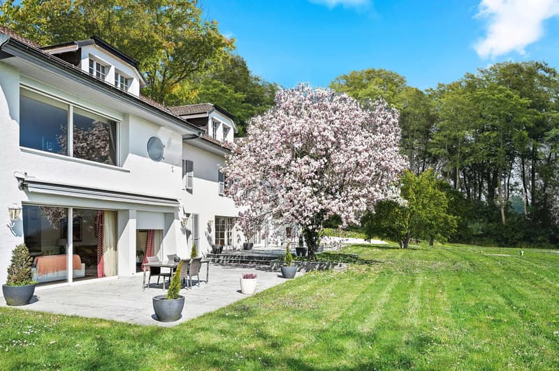 Bella proprietà familiare con tennis e vista sul lago, vicino a Morges (8)