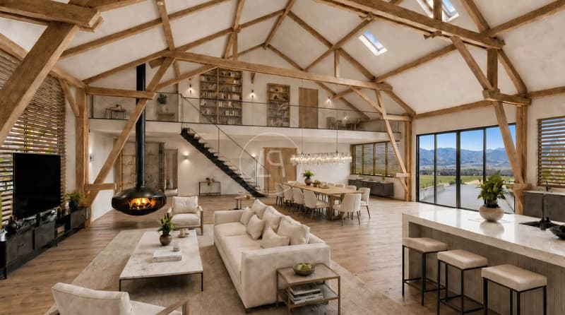 Un domaine à réinventer en une résidence privée exceptionnelle, aux portes de Genève (12)
