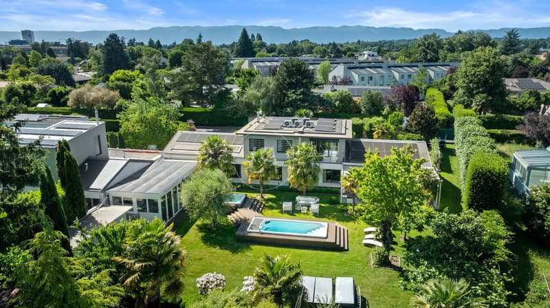 Superbe propriété contemporaine au calme, à Thônex (3)