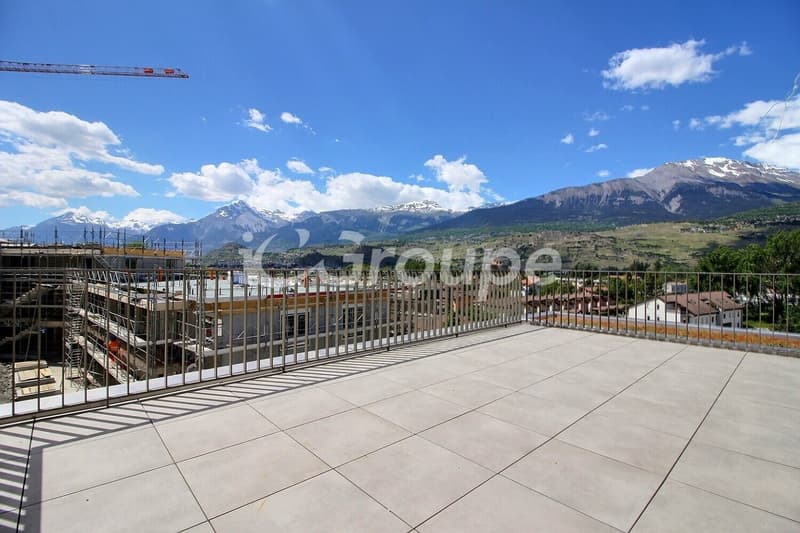 Superbe 3.5 pces neuf à Bramois avec grande terrasse (7)
