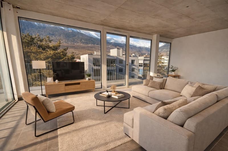 Spacieux attique neuf avec grand balcon (1)