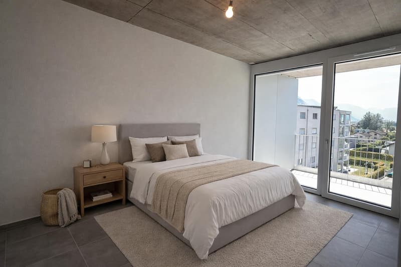 Spacieux attique neuf avec grand balcon (6)
