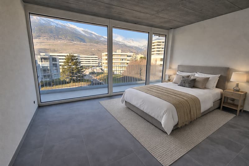 Meraviglioso attico di 4,5 locali con grande balcone (6)