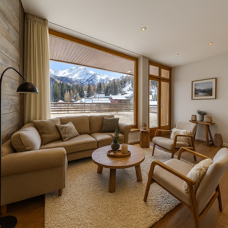 Meraviglioso appartamento ristrutturato con grandi terrazze ski IN/OUT (4)
