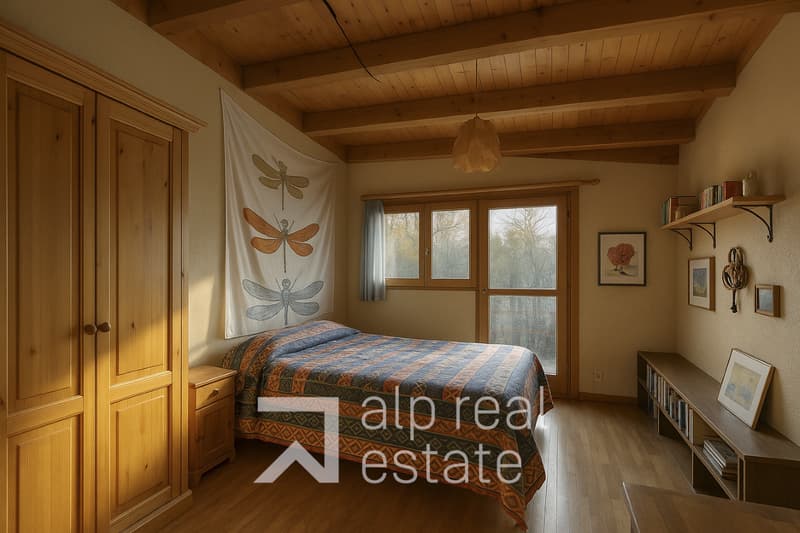 Bella casa familiare con veranda riscaldato e vista aperta (11)