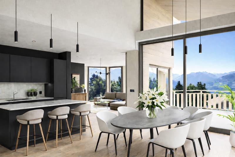 Chalet sur plan avec vue à couper le souffle - résidence principale (3)