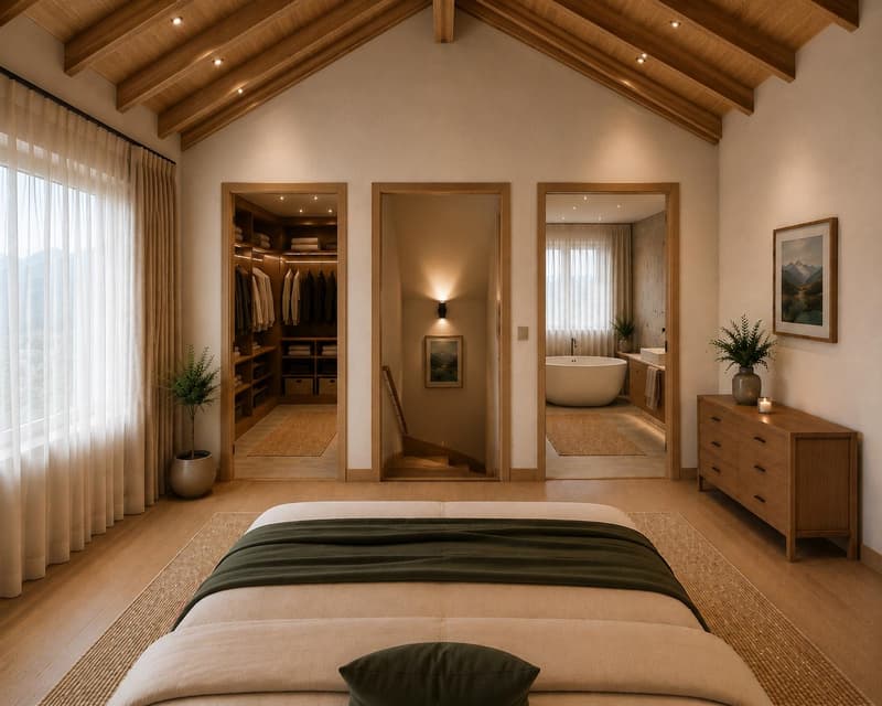 Magnifique chalet sur plan en résidence principale (5)