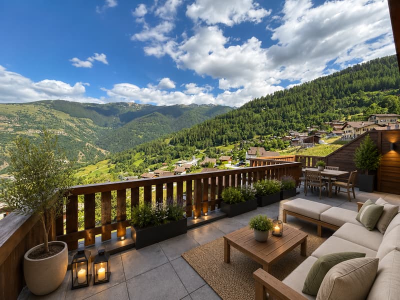 Magnifico attico con terrazza e vista panoramica (7)