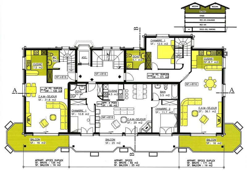 Duplex 5.5 pièces avec balcon et vue panoramique en résidence secondaire (13)