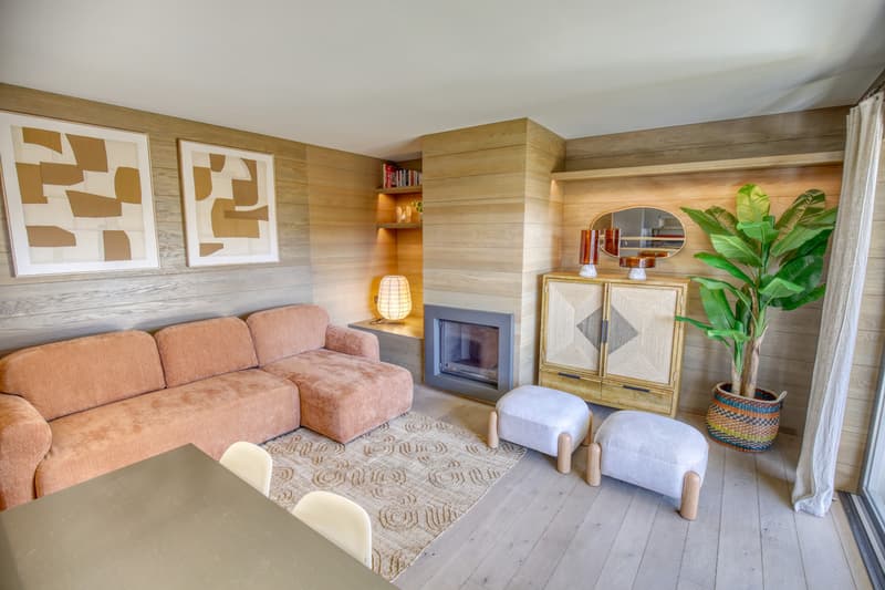 2,5 pièces de standing avec cheminée - 62 m² rénové et grand balcon! (2)