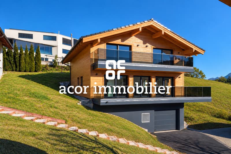 Chalet 5.5 pièces de haut standing à Lens - vue exceptionnelle (1)