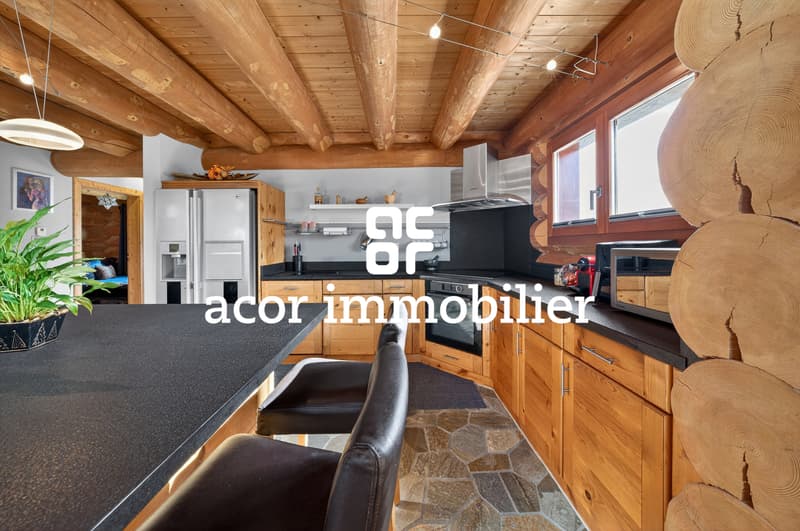 Villa in tronchi di legno in stile chalet canadese (3)