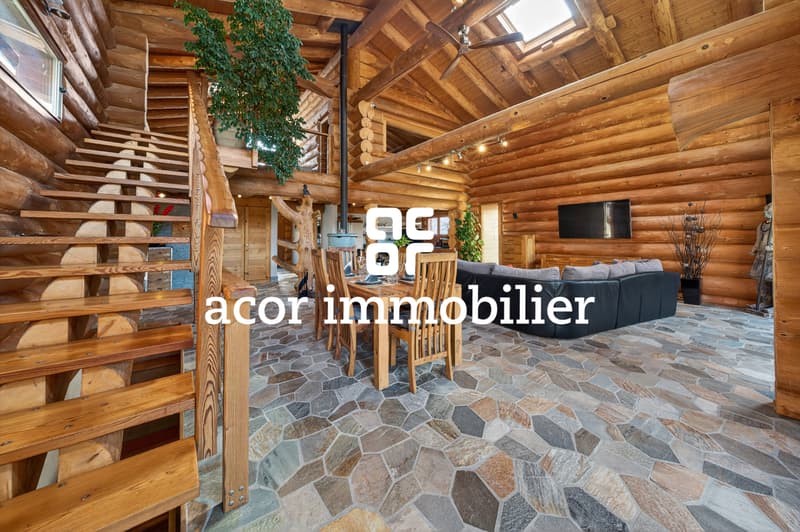 Villa in tronchi di legno in stile chalet canadese (5)