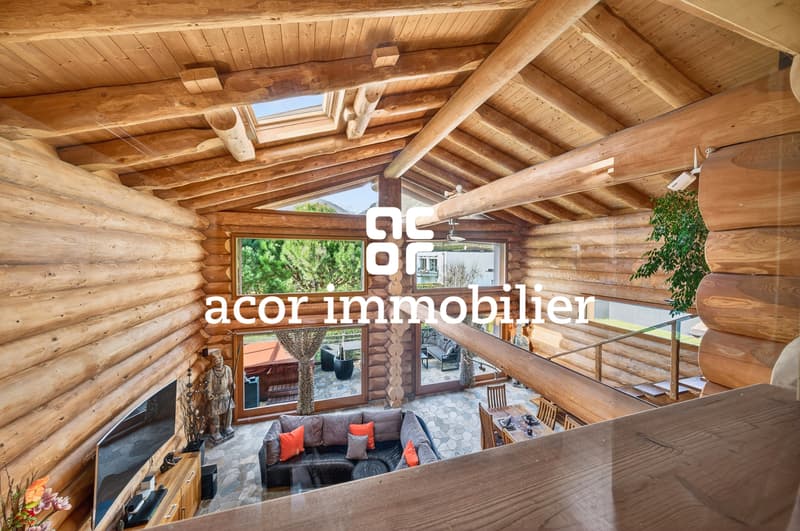 Villa in tronchi di legno in stile chalet canadese (7)