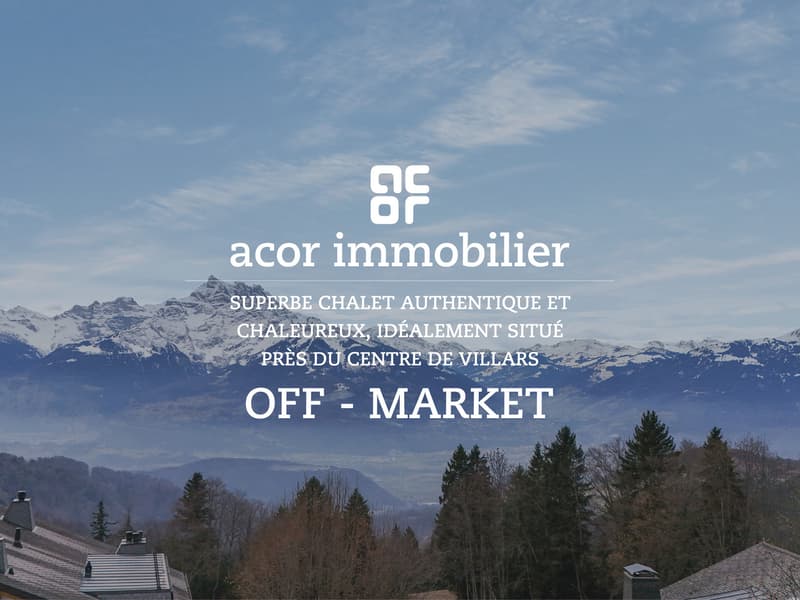 Chalet authentique et raffiné idéalement situé au centre de Villars (1)