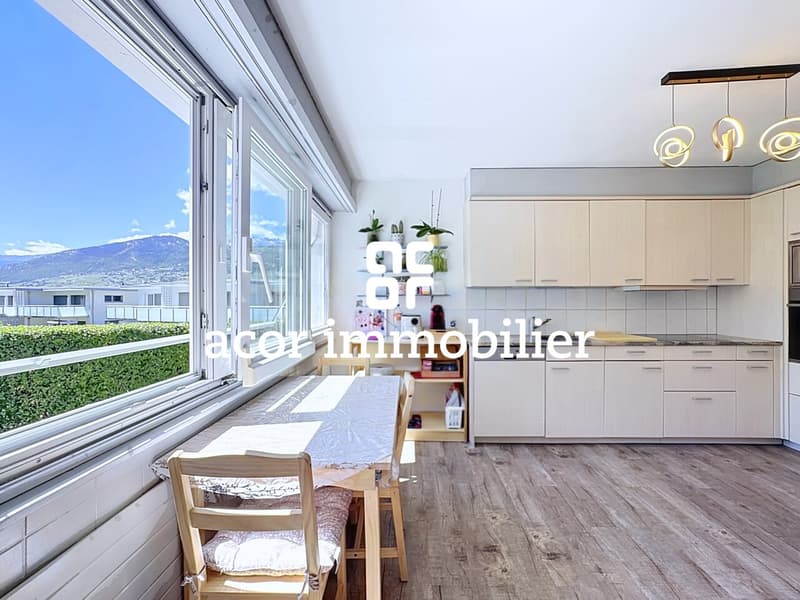 Réchy - 4½ room apartment with large garage box (6)
