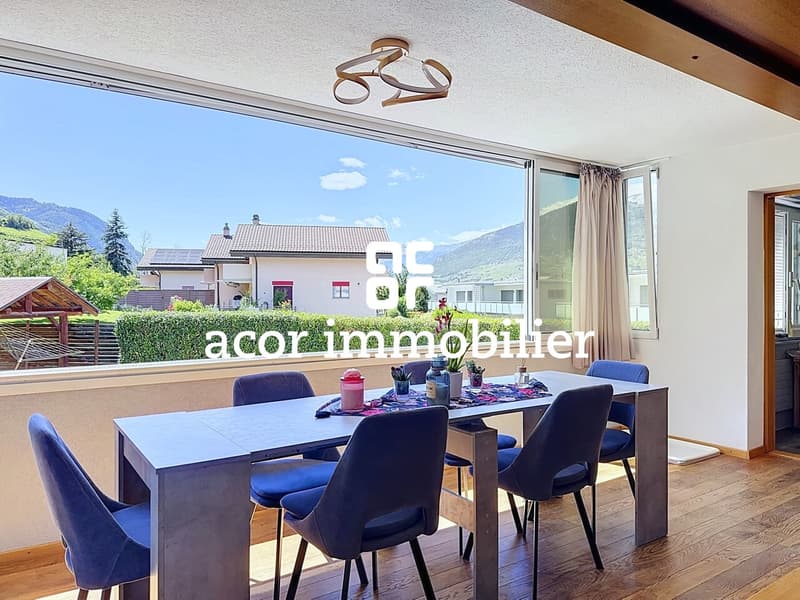 Réchy - 4½ room apartment with large garage box (5)