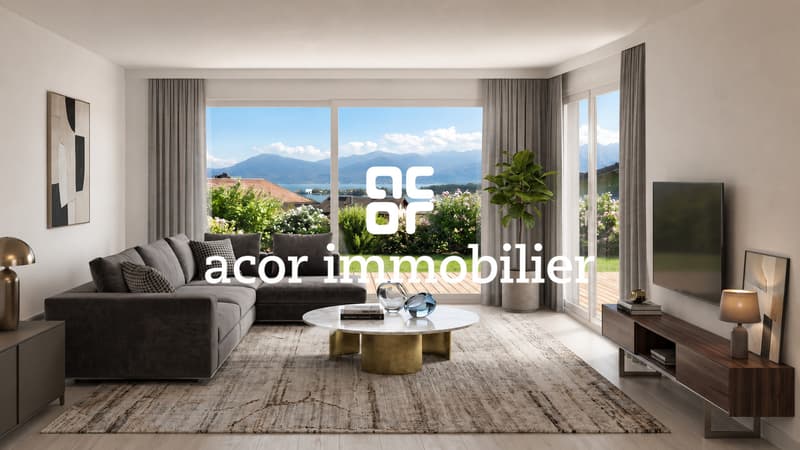 Nouvelle Promotion - 4,5 pièces - rez-jardin vue dégagée lac (1)