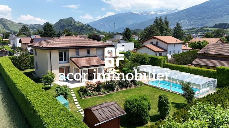 Plan-Conthey - Villa individuelle de 7½ pièces avec piscine (1)