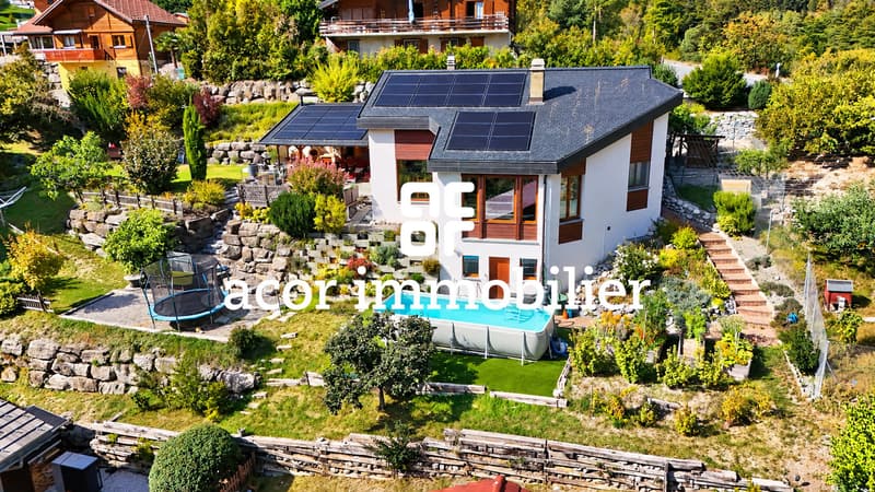 Villa familiale avec vue exceptionnelle & terrasse couverte à Chamoson (1)