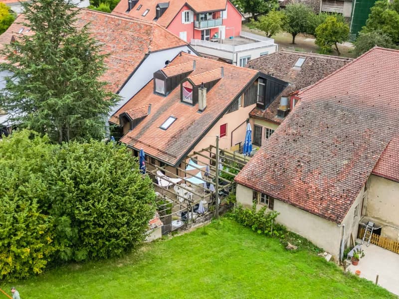 Vue de la terrasse du café-restaurant