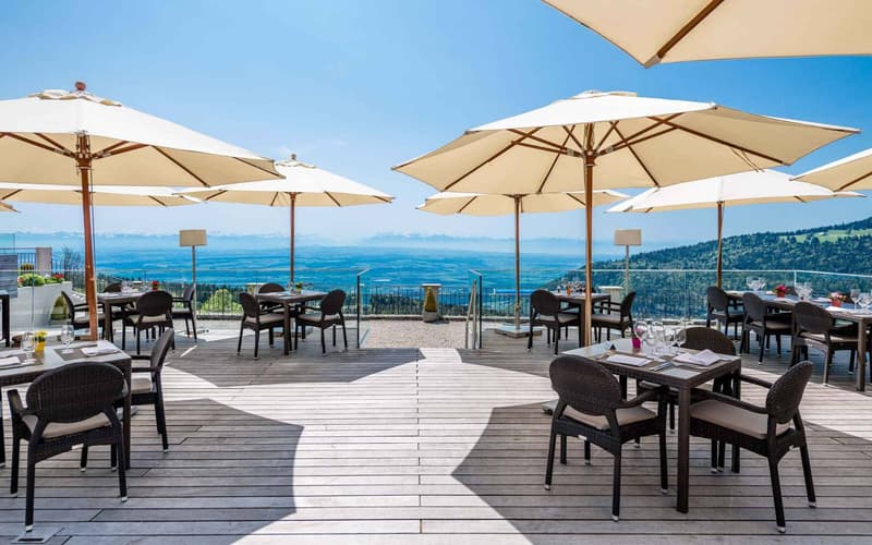 Terrasse du Grand Hôtel des Rasses