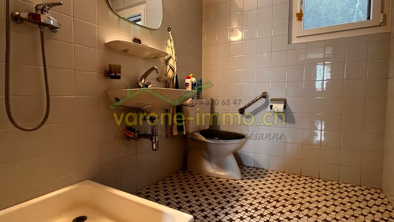 WC/douche au rez inférieur