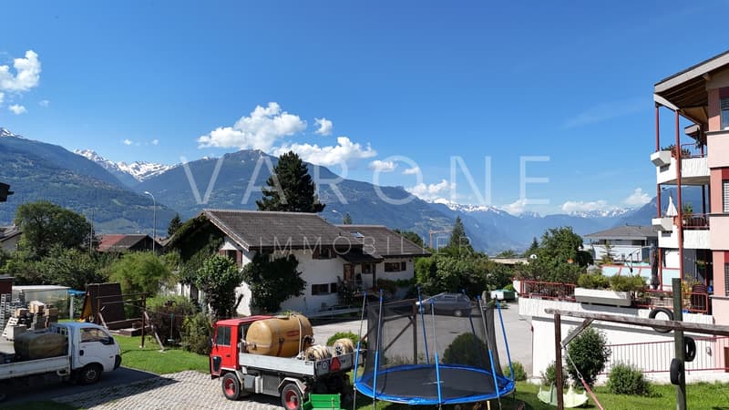 Vue sud-ouest des appartements sud du rez supérieur