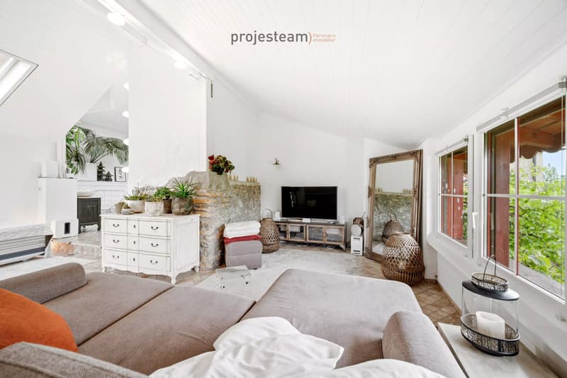 2 apartments 84m2 and 181m2, combined into a triplex in a renovated farm (13)