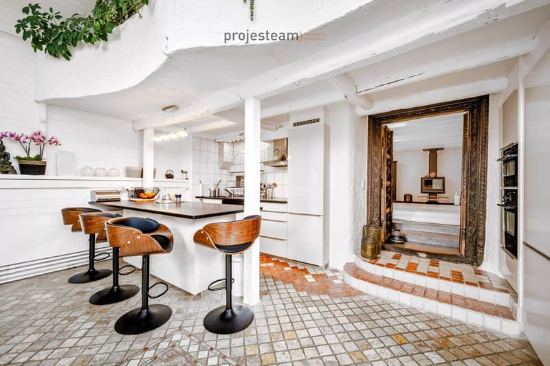 2 apartments 84m2 and 181m2, combined into a triplex in a renovated farm (11)