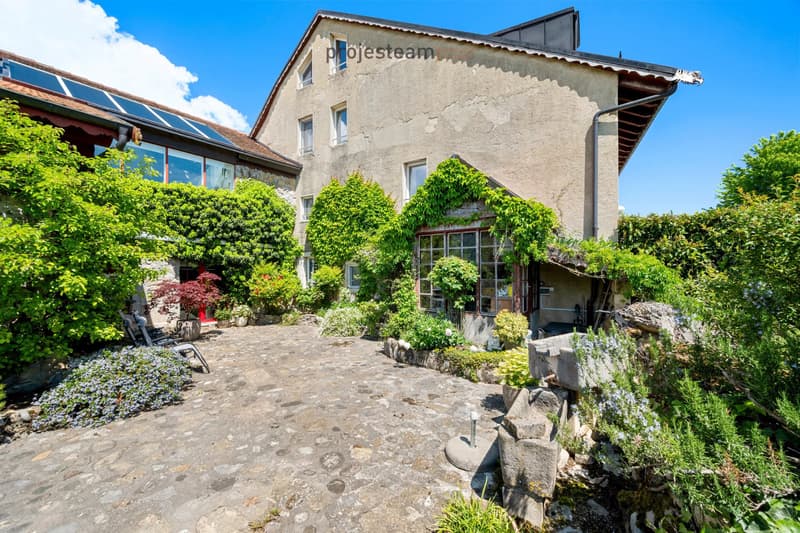 2 apartments 84m2 and 181m2, combined into a triplex in a renovated farm (3)