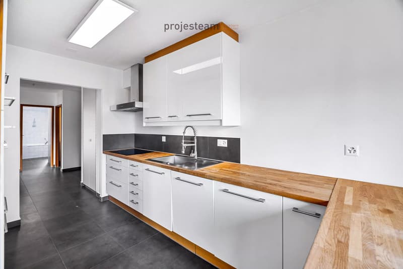 Appartement avec cheminée, rénové avec soin, grand balcon plein sud, dans un cadre verdoyant et familial (5)