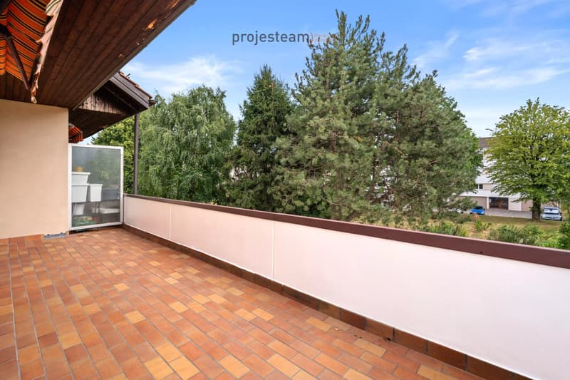 Appartamento con camino, ristrutturato con cura, ampio balcone a sud, in un ambiente verde e familiare (9)