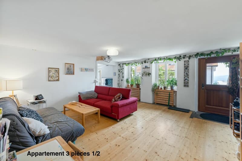 An 820 m² farm building with 3 apartments and 2 partially renovated barns, 8 km from Avenches and 25 km from Neuchâtel and Fribourg. (9)