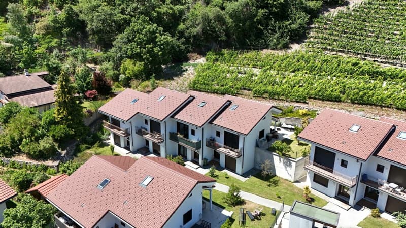 Charmante villa mitoyenne 3 pièces 1/2 de 110 m2 au coeur des vignes de Saillon (1)