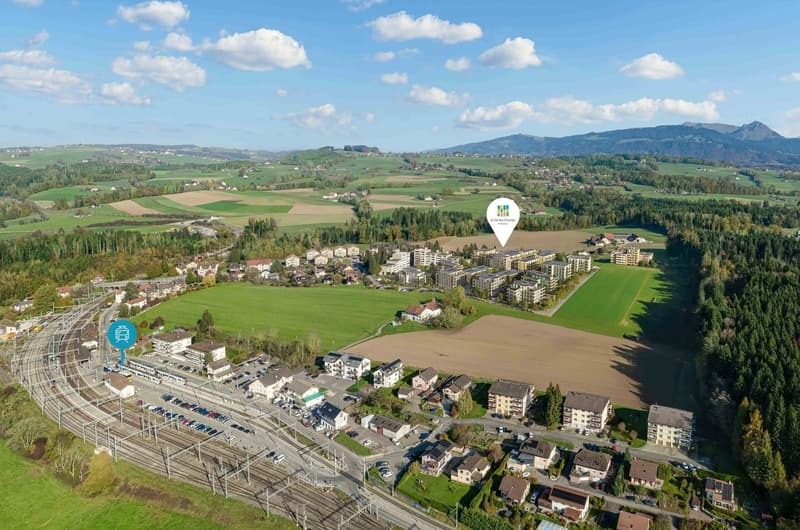 4.5 pièces avec 99 m² de terrasses : l'espace extérieur dont vous rêve (2)