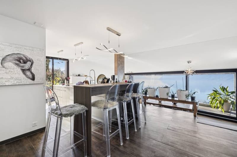 Duplex d'eccezione sospeso sopra il Lago di Ginevra (2)