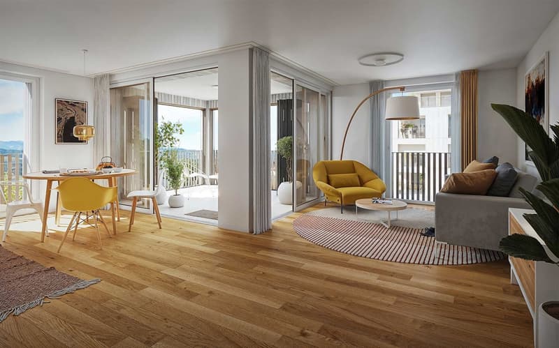 Confort et luminosité au rendez-vous : 3.5 pièces avec balcon ! (3)