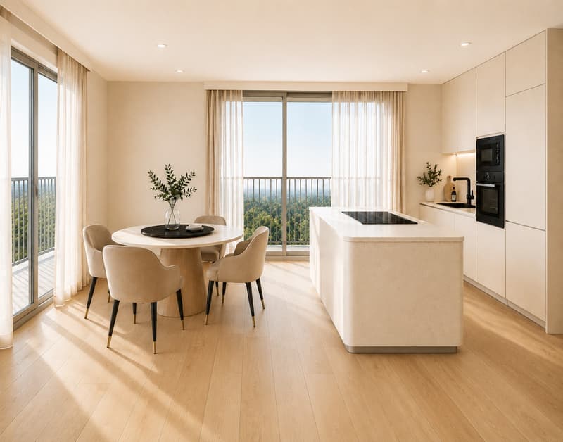 Élégant 3.5 pièces prolongé par deux espaces extérieurs - Lot 11 (2)