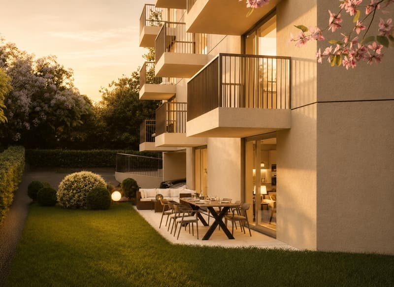 Élégant 3.5 pièces prolongé par deux espaces extérieurs - Lot 11 (11)