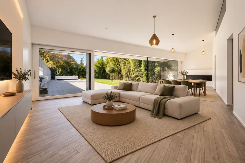 Villa d'architecte contemporaine avec piscine au Mont-sur-Lausanne (7)