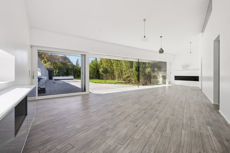 Villa d'architecte contemporaine avec piscine au Mont-sur-Lausanne (6)