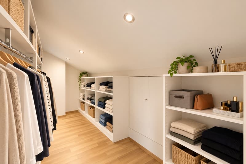Dressing attenant à la chambre à coucher