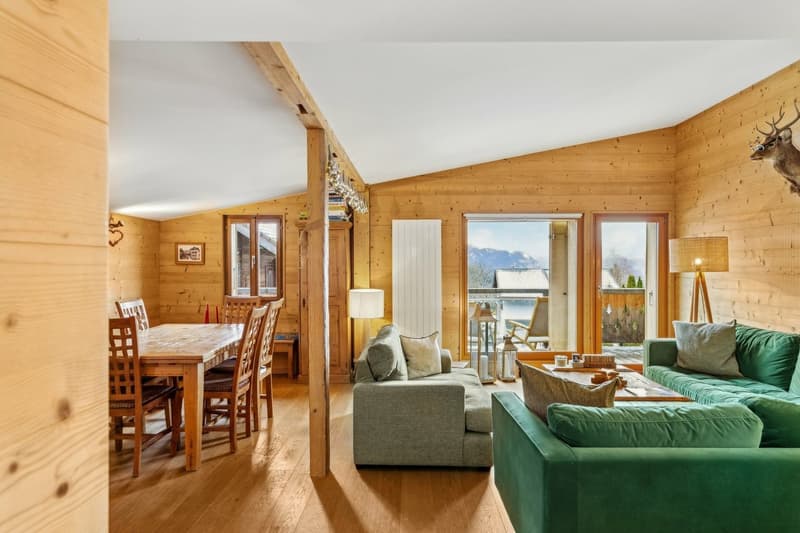Ma Retraite - Chalet rénové avec jardin au centre de Chesières (8)
