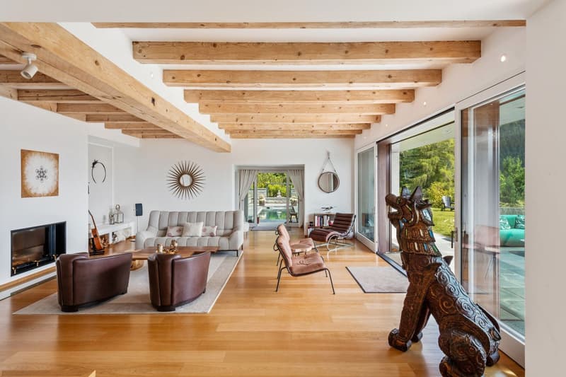 Spacious chalet with heated pool and breathtaking view of the Alps (5)