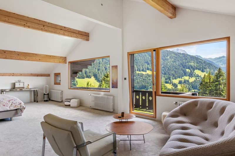 Spacieux chalet avec piscine chauffée et vue imprenable sur les Alpes (10)