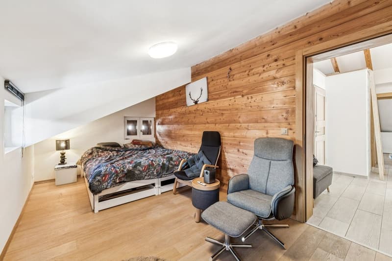 Splendide attique rénové - Vue imprenable sur les Alpes (11)
